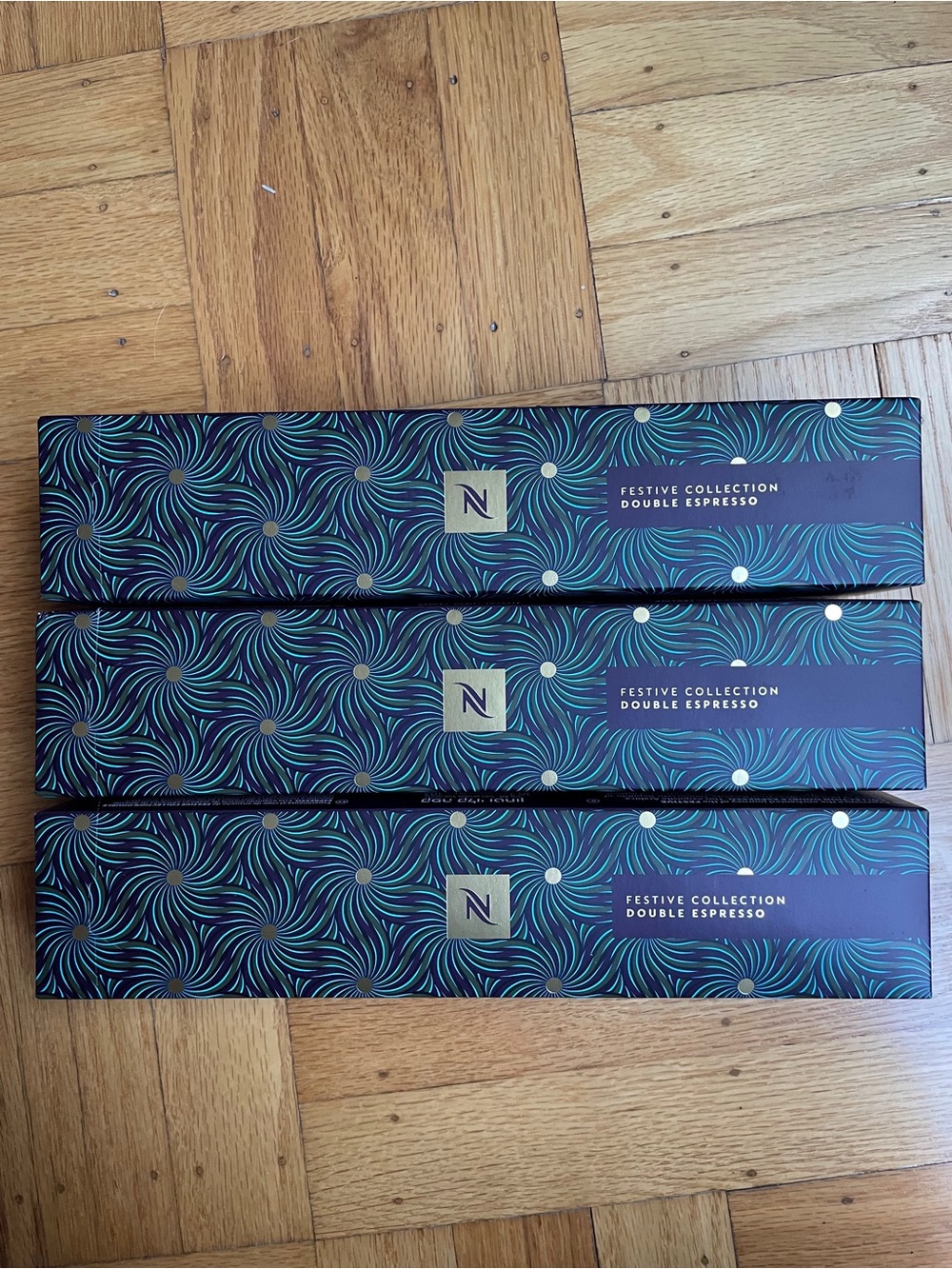 NIB Nespresso Vertuo Line Festive Collection 3 Sleeves 30Pods NEW